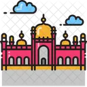 Badshahi Mosque Famous Mosque Lahore Landmark Icon