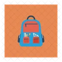 School Bag Carry Icon