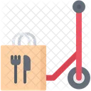 Bag Scooter Food Icon