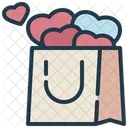 Bag Heart Love Icon