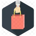 Bag in hand  Icon