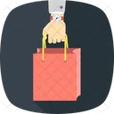 Bag In Hand Bag Grocery Icon