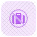 Bag Not Allowed Without Baggage No Suitcase Icon