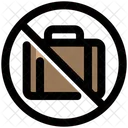 Bag Not Allowed Without Baggage No Suitcase Icon