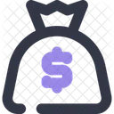 Bag Of Money Finance Line Color Icon