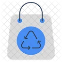 Bag Recycling Bag Reprocess Renewable Icon