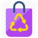 Bag Recycling Bag Reprocess Bag Renewable Icône