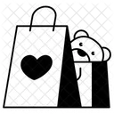 Bag Shopping Heart Love Valentine Icon