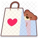 Bag Shopping Heart  Icon