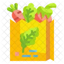 Bag Vegetables Grocery Groceries Icon