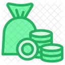 Bag With Coins  Icon