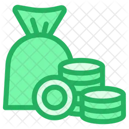 Bag With Coins  Icon