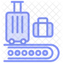 Baggage Duotone Line Icon Icon