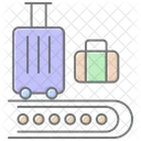 Baggage Lineal Color Icon Icon