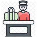 Baggage Check Baggage Claim Baggage Carousel Icon