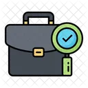 Baggage Examination Scan Suitcase Icon