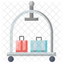 Baggage Bellboy Trolley Icon