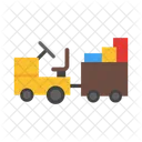 Baggage Truck Transportation Vehicle Icon