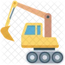 Bulldozer Bagger Schwere Maschinen Symbol