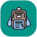 Bagpack Portfolio Suitcase Icon