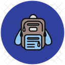 Bagpack School Bag Education Icon