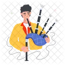 Bagpipe Music Scottish Musician Bagpipes アイコン
