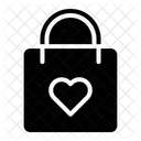 Bags Heart Background Icon