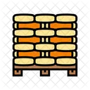 Bags Pallet Cement Icon