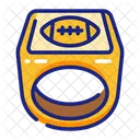 Bague De Champion Football Americain Super Bowl Icône