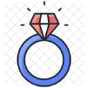 Bague de diamant  Icône