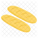Baguette Loaf Breads Edible Icon
