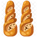 바게트 프랑스빵 빵 아이콘