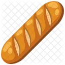바게트 프랑스빵 빵 아이콘