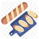 Baguette French Bread Loaf Icon