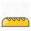 Baguette Bread Sandwich Breakfast Icon