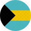 Bahamas Flag Country Icon