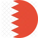 Bahrain Flagge Welt Symbol