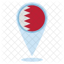 Bahrain Location Flag Icon