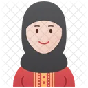 바레인 여성  아이콘