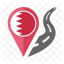 Bahrein Drapeau Icône