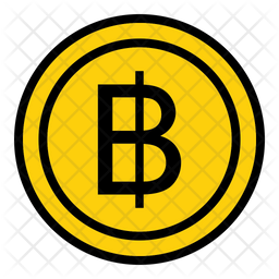 Baht Icon - Download in Colored Outline Style
