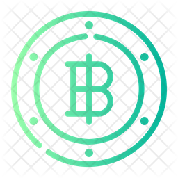 Baht Icon - Download in Gradient Style