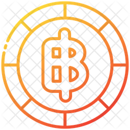 Baht Icon - Download in Gradient Style