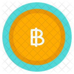 Baht Icon - Download in Flat Style