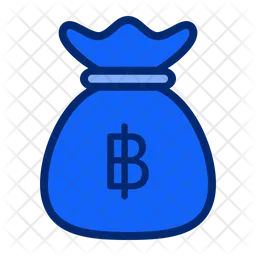 Baht money bag  Icon
