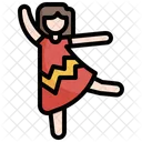 Bailarina Bailarina Mujer Bailando Icono