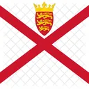 Bailiwick De Jersey Bandeira Pais Ícone