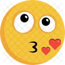 Amour Emoji Visage Icône