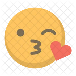 Baiser Emoji Icône