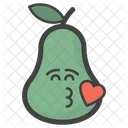 Poire Emoji Emoticone Emotion Icône